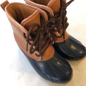 Western Chief Four-eye Duck Boots Youth Navy